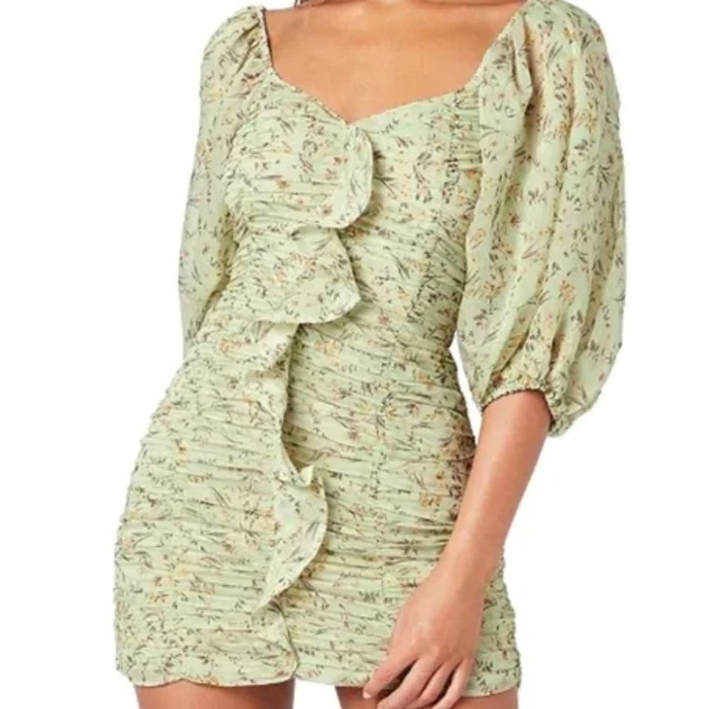 Mink Pink Olla Mini Dress Green